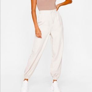 nasty gal tailor me lies tapered sweats us 2